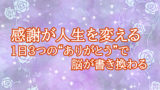 感謝が人生を変える ― 1日3つの“ありがとう”で脳が書き換わる